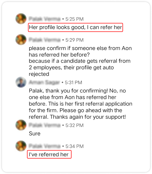 Referral Confirmation